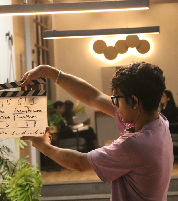 Director giving notes